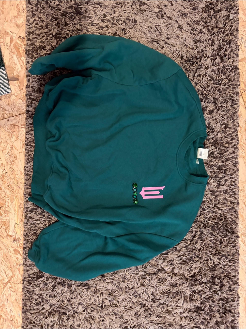 Women’s Teal Graphic Sweatshirt - Unbranded